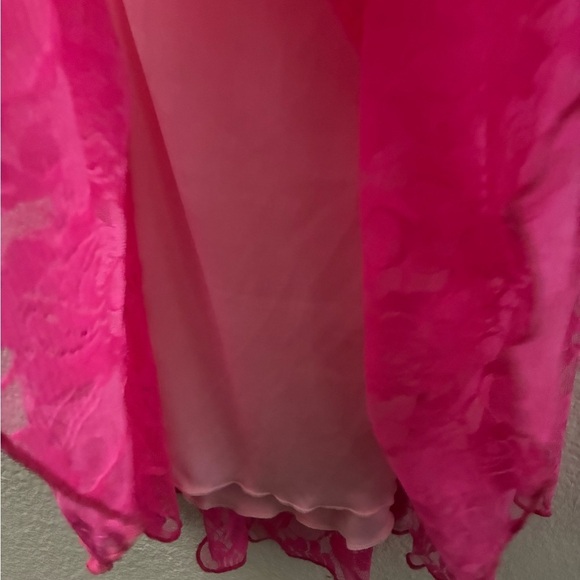 Lucy In The Sky  A-Lace Chemise A-line Dress in Vibrant Pink S - Picture 10 of 15